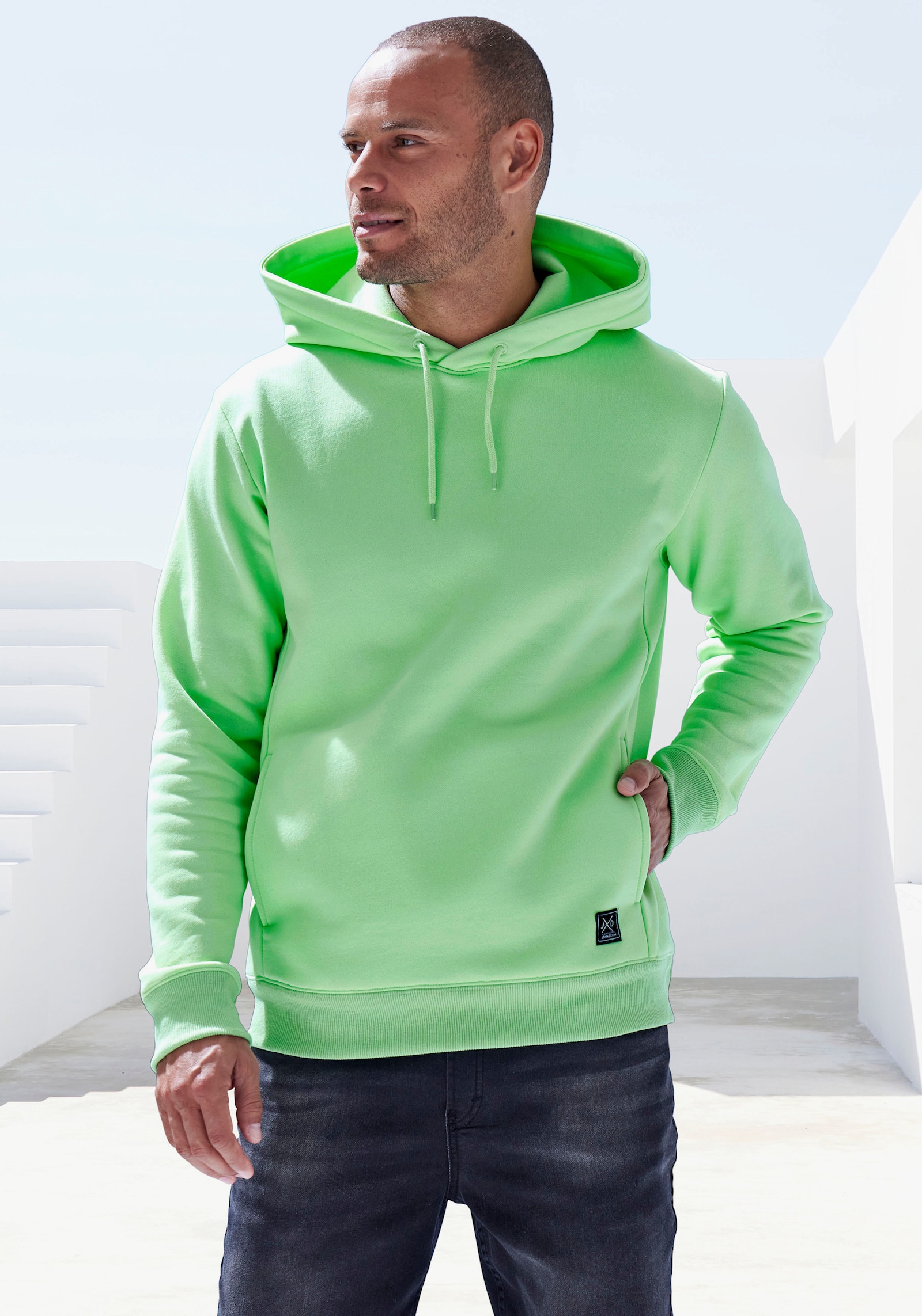 John Devin Hoodie - lime-grün