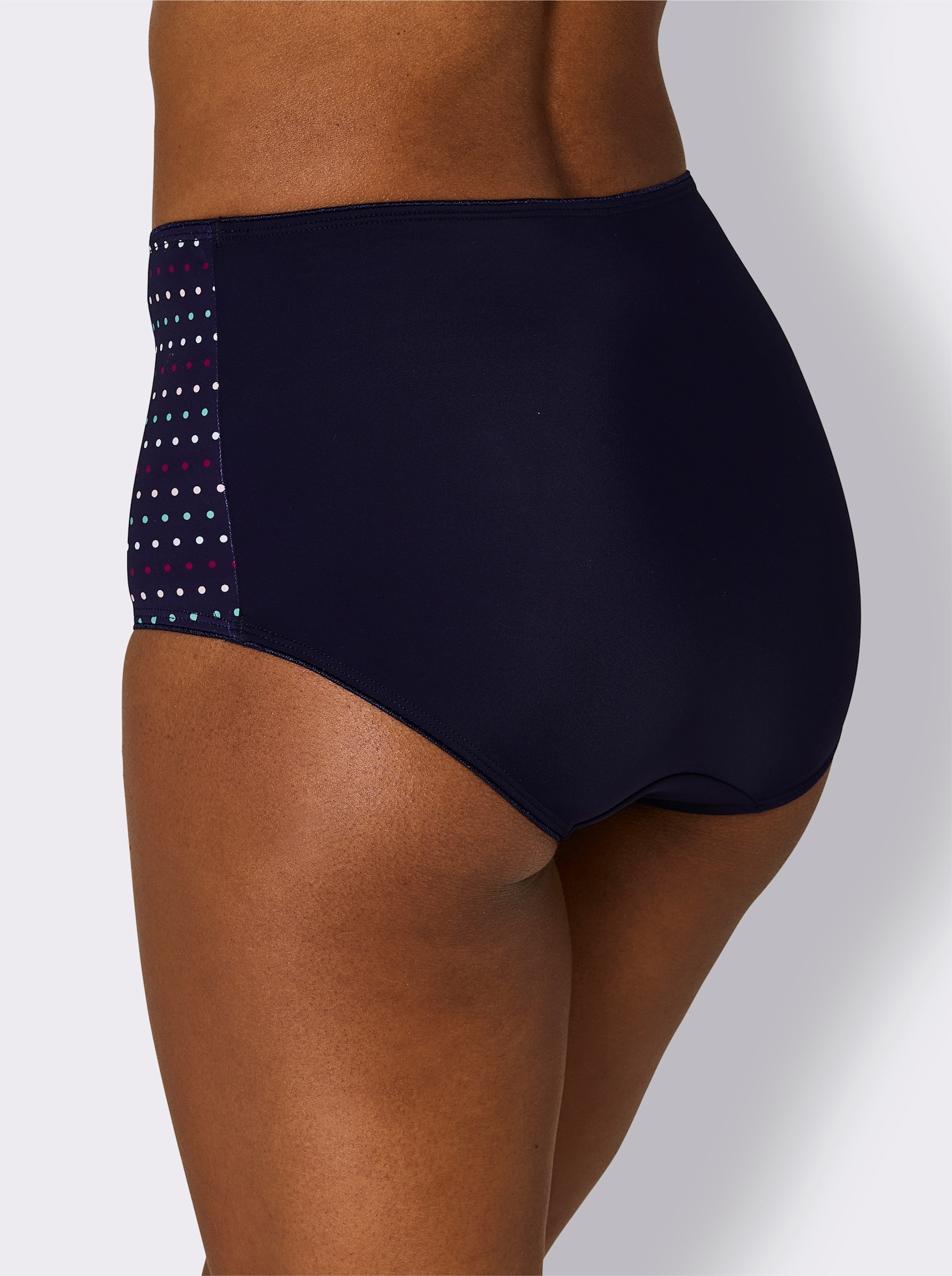 wäschepur Taillenslip mit Pünktchen-Print - marine-bedruckt