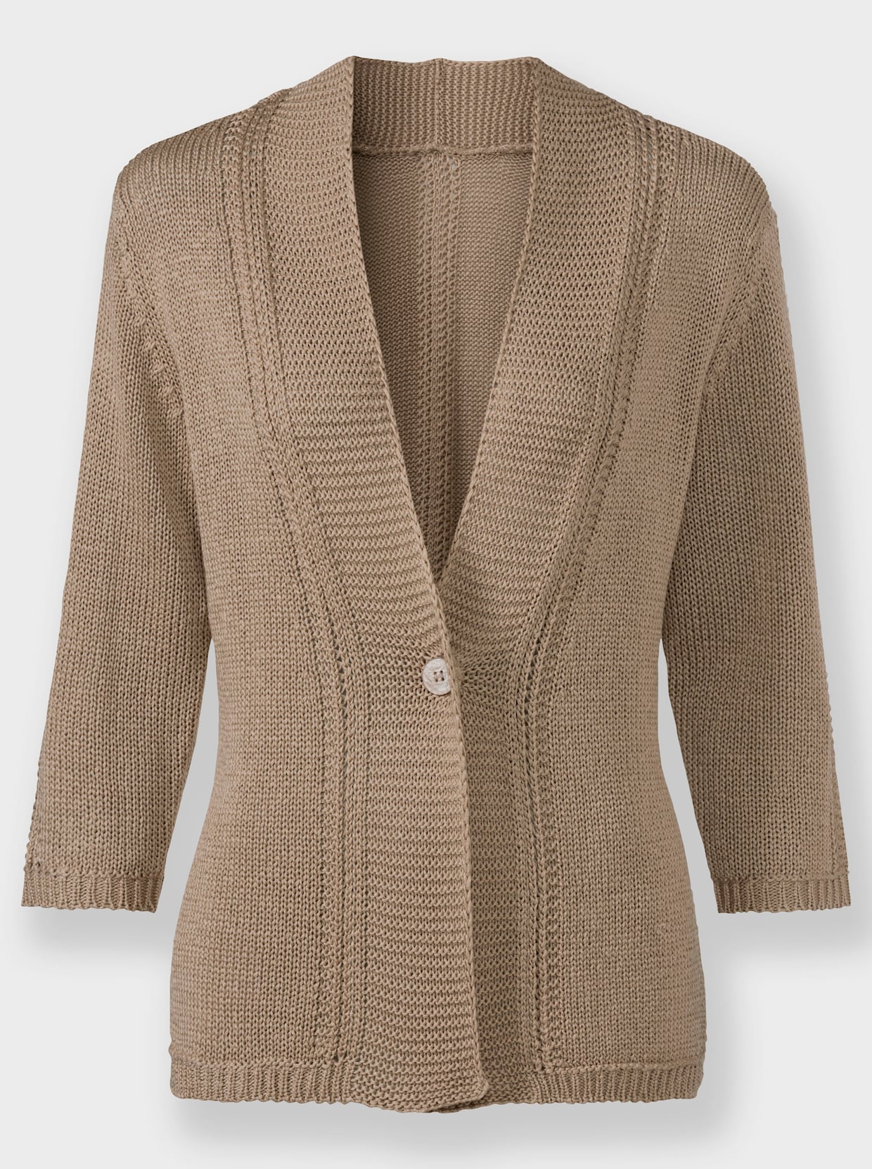 Strickjacke - beige