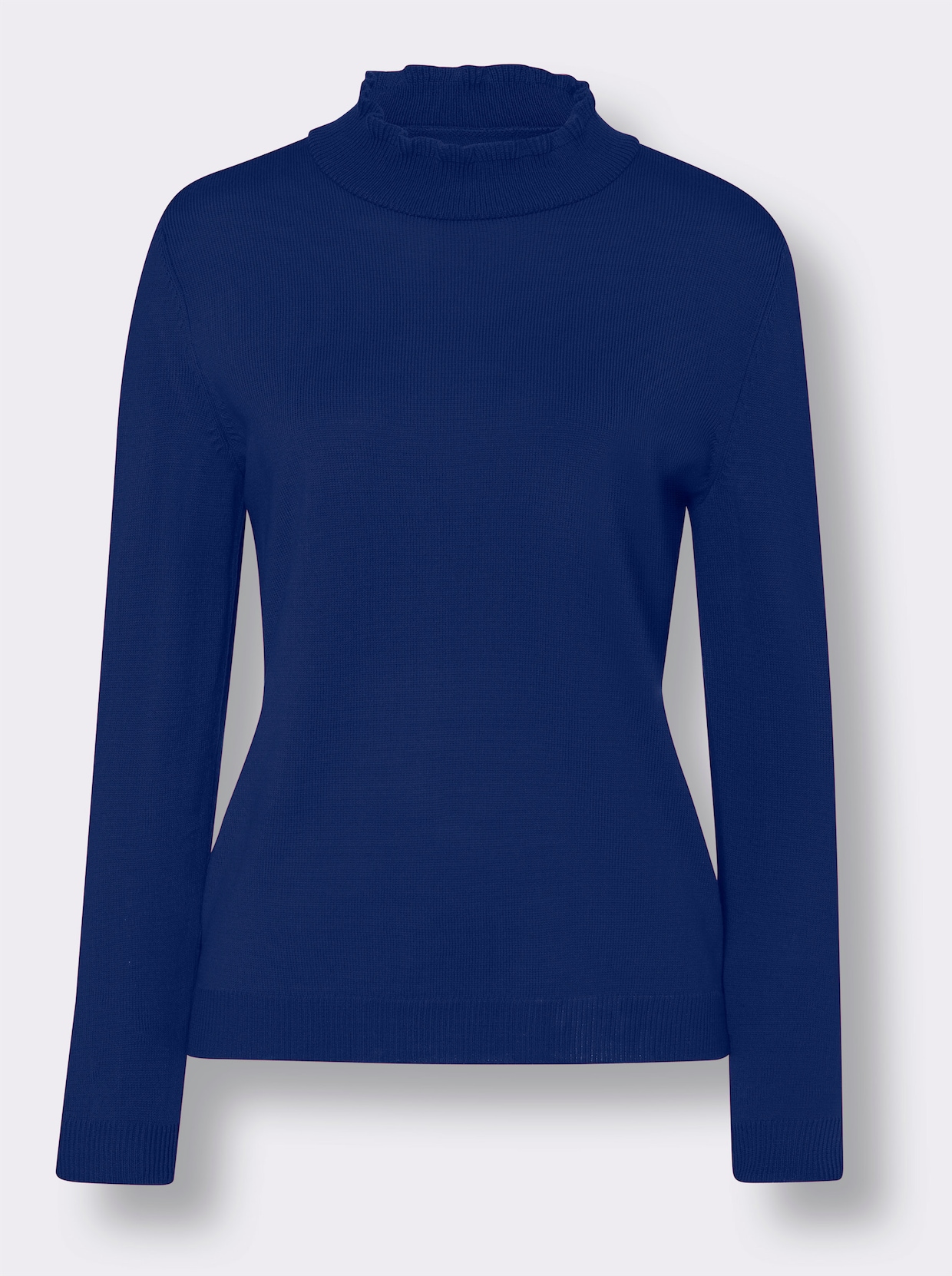 Stehkragen-Pullover - royalblau