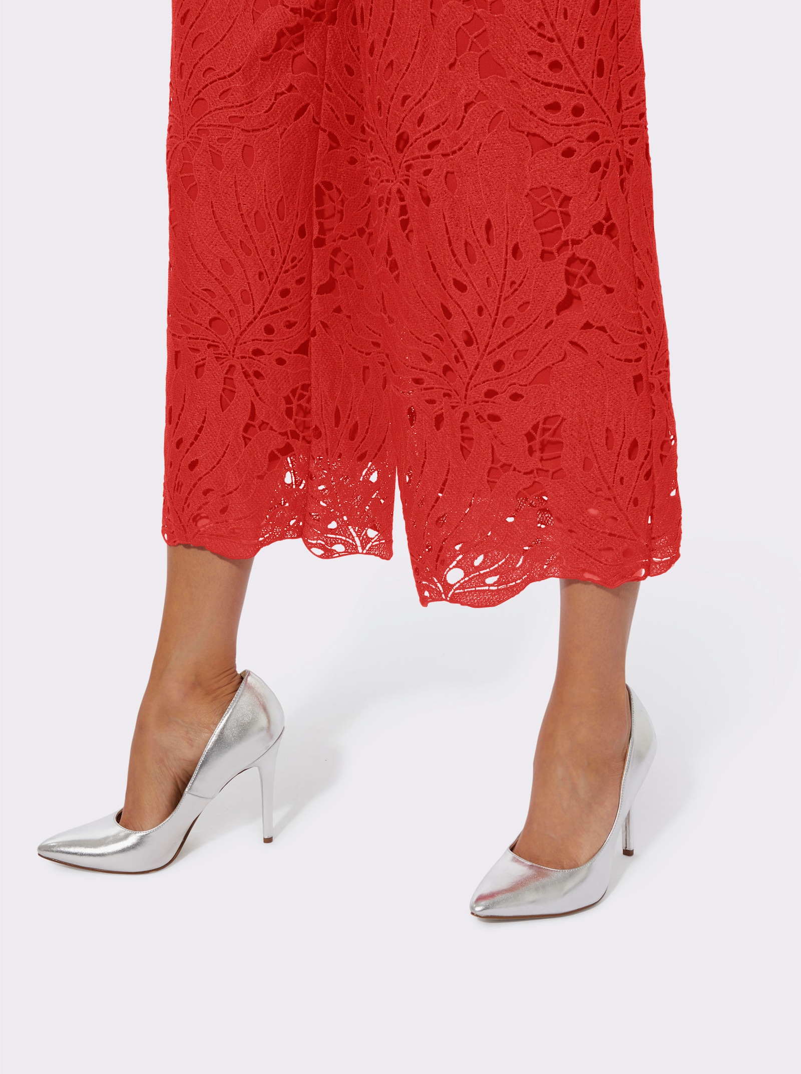 Marlene-Hose mit Rundum-Dehnbund - rot