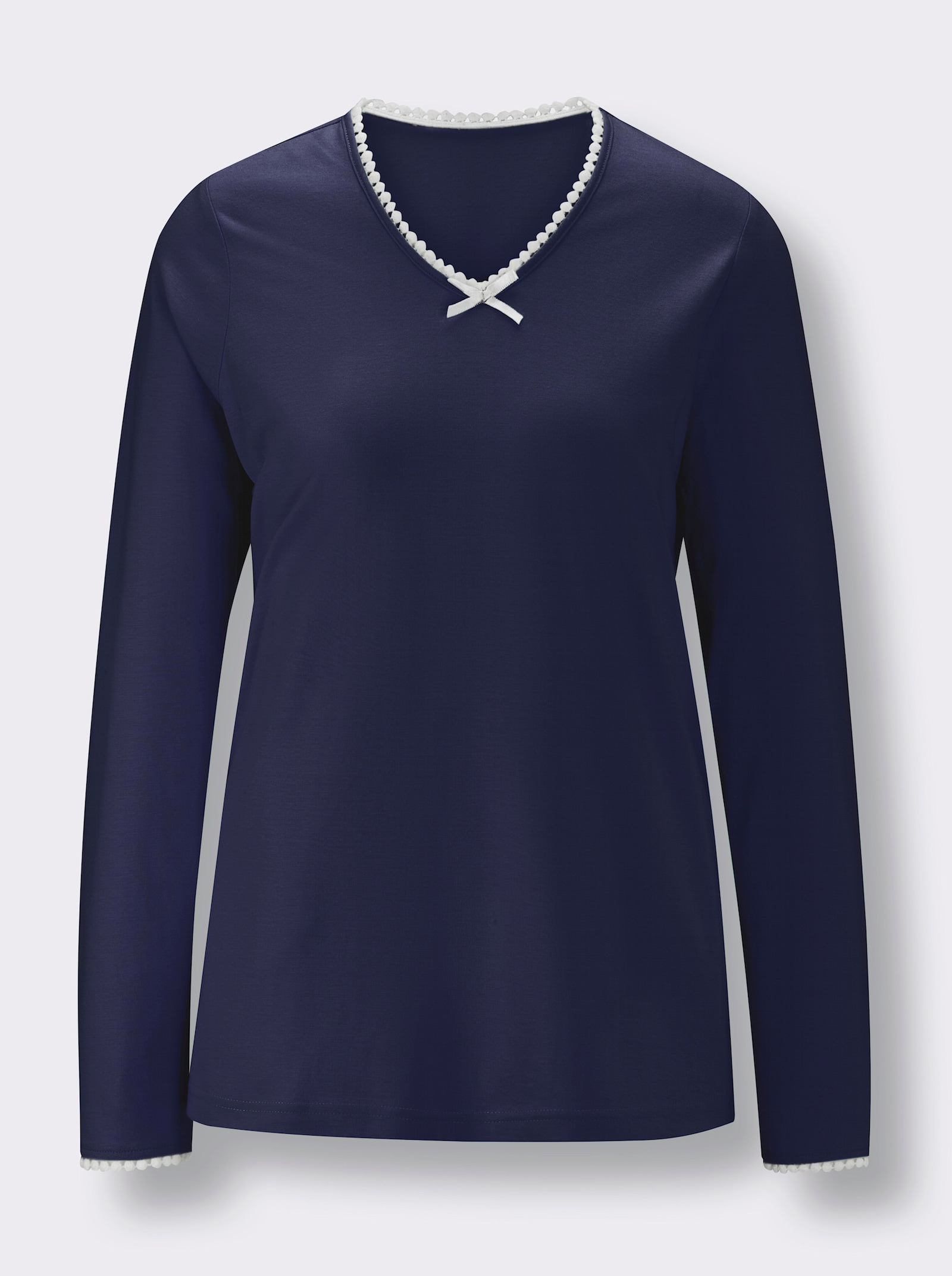 wäschepur Schlafanzug-Shirt - marine