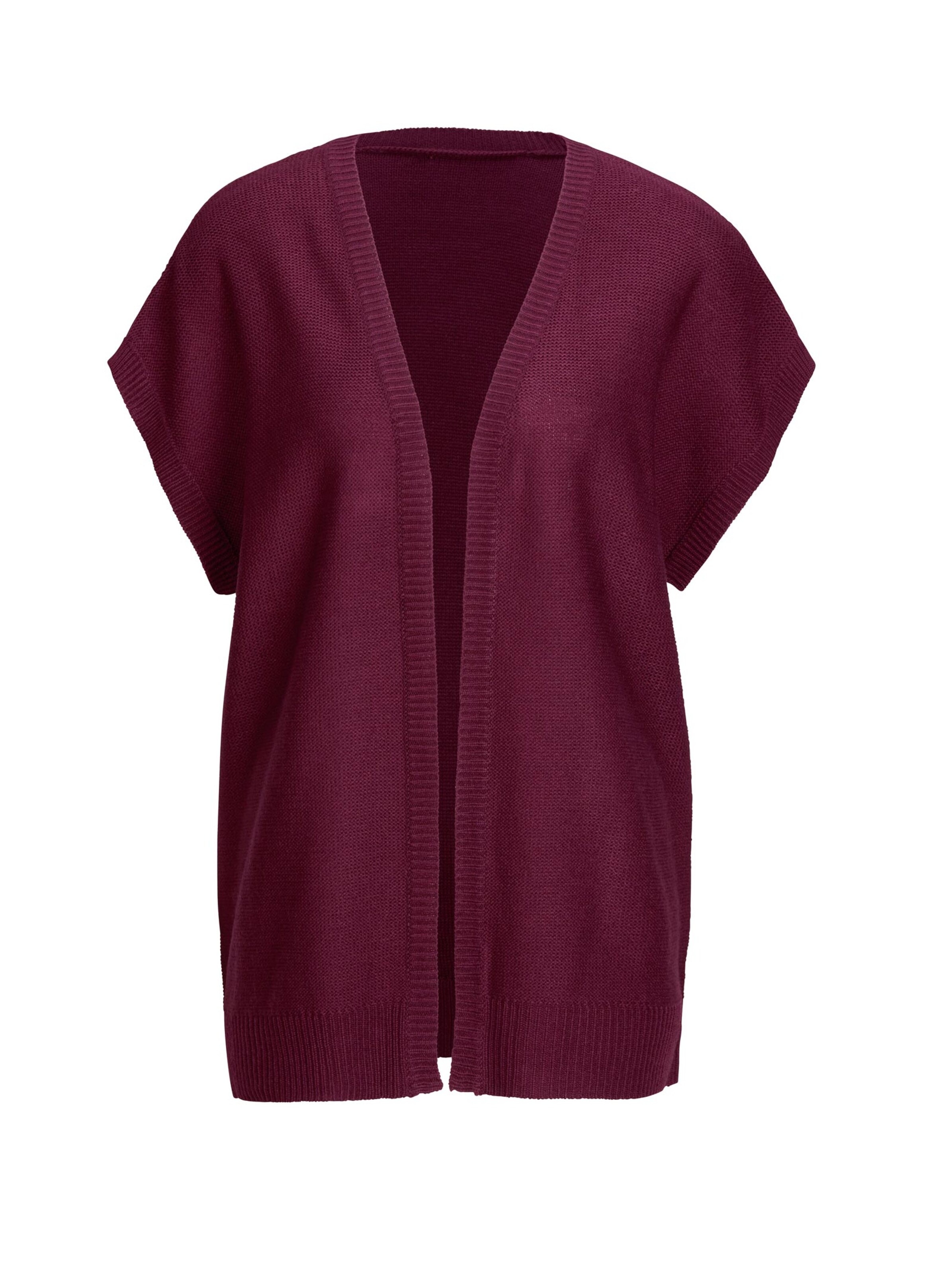 Strickjacke - bordeaux