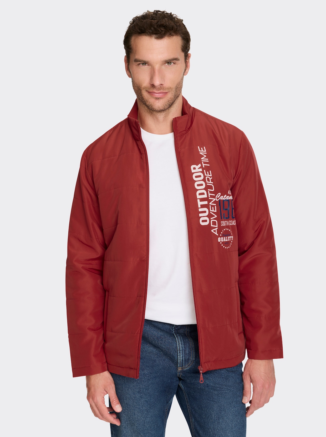 Catamaran Steppjacke - kirsche-bedruckt