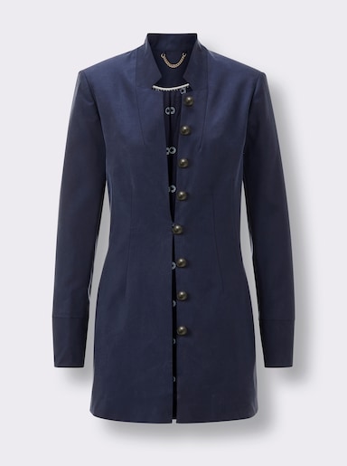 CREATION L PREMIUM Longblazer im Lyocell-Mix - marine