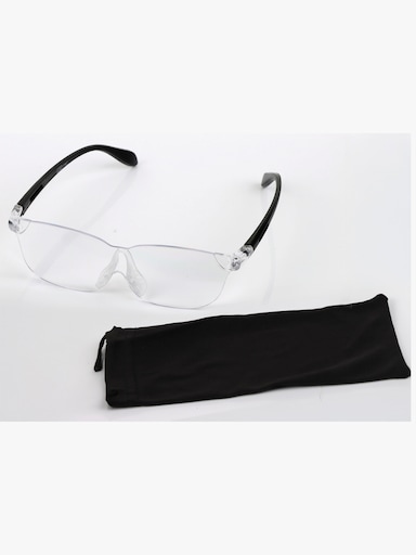 Vergrößerungsbrille - schwarz