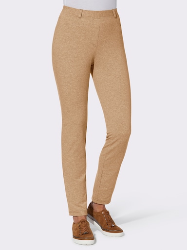 Broek - camel gemêleerd