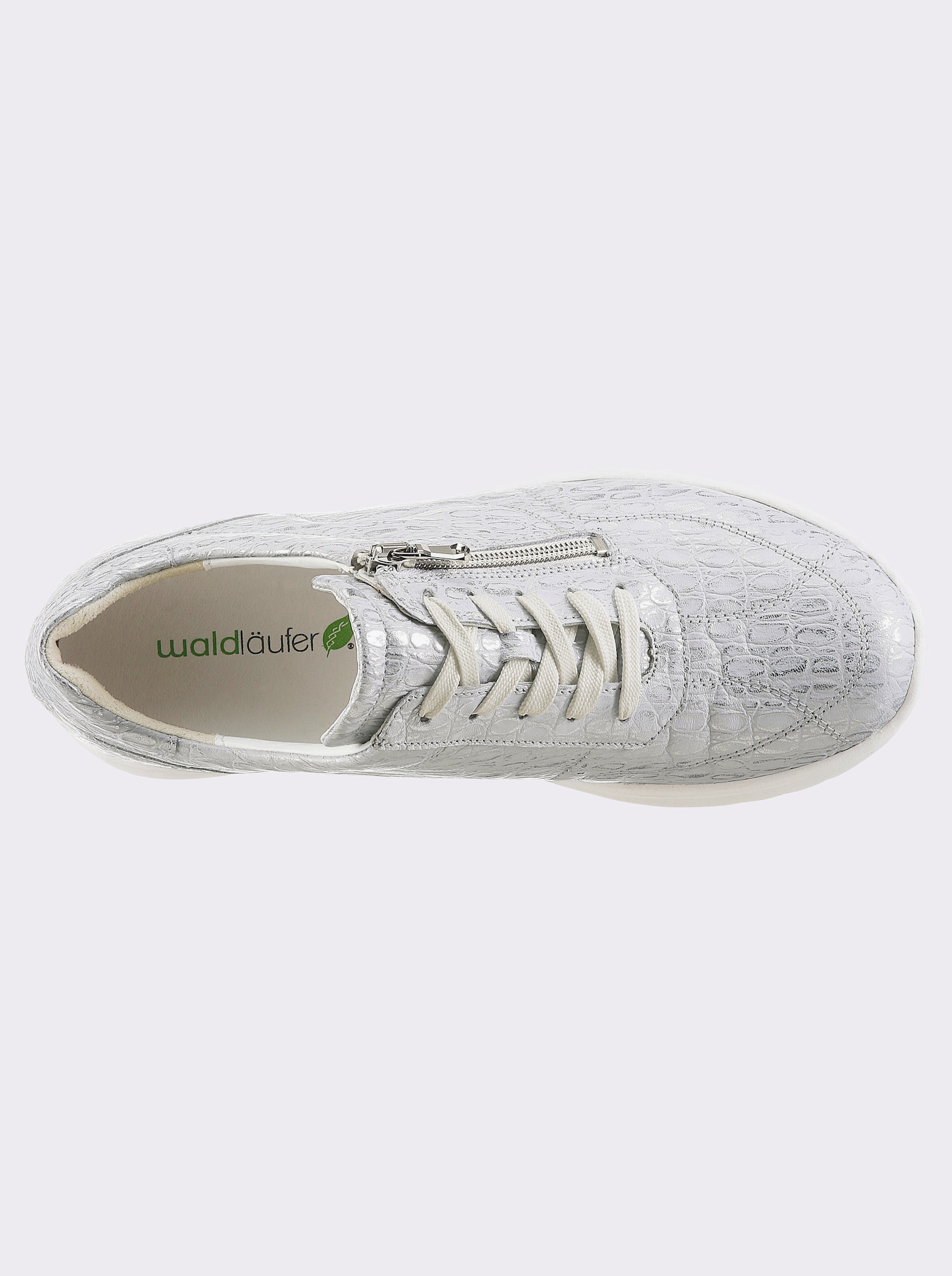 Waldläufer Sneaker mit Metallic-Effekt, Waldläufer - silberfarben