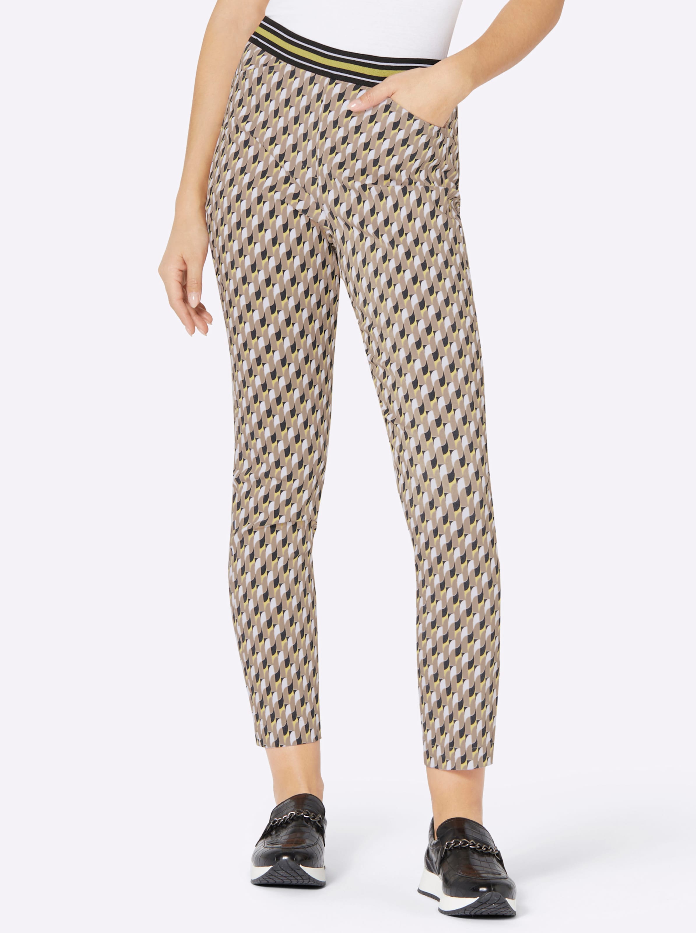 Broek met print