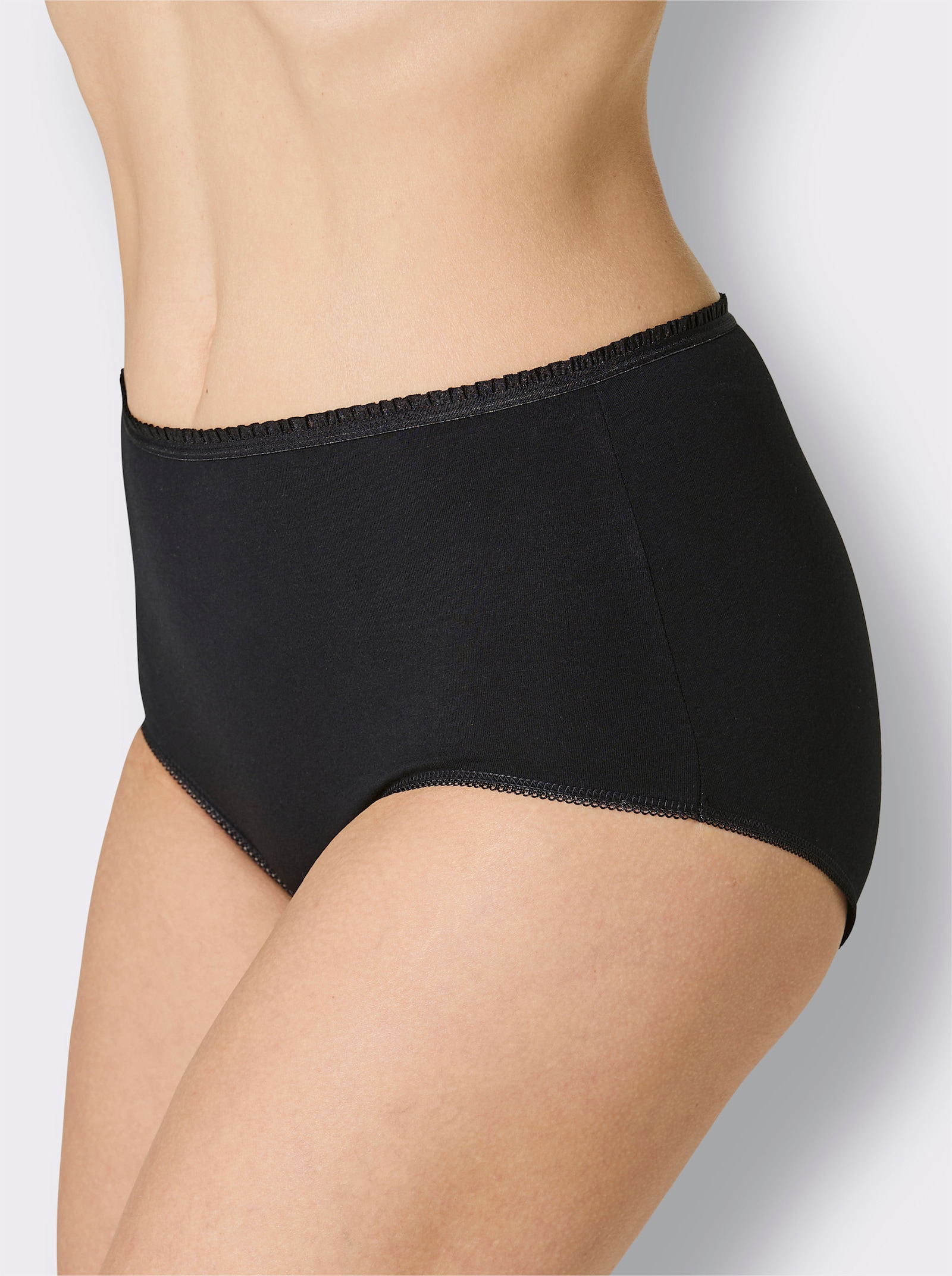 wäschepur Taillenslip im 3er-Pack - schwarz