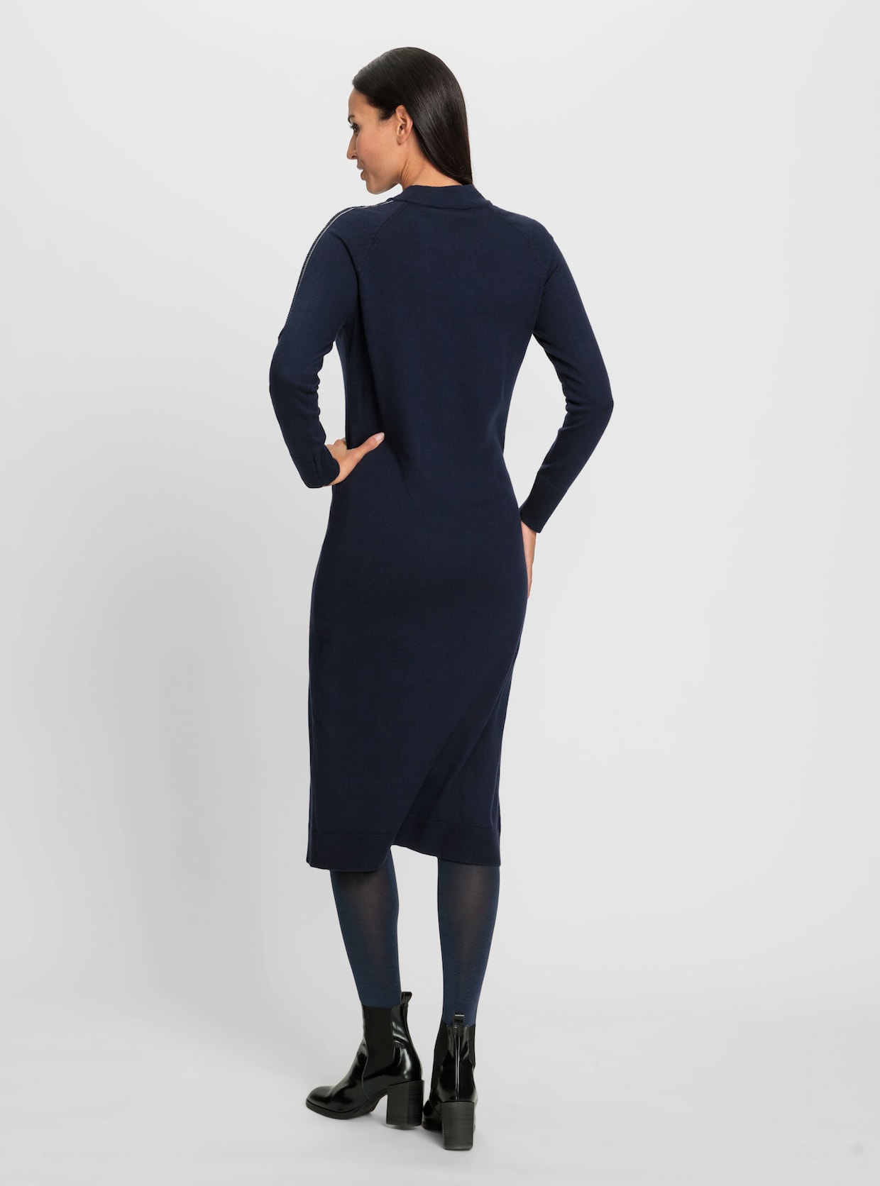 heine Strickkleid - marine