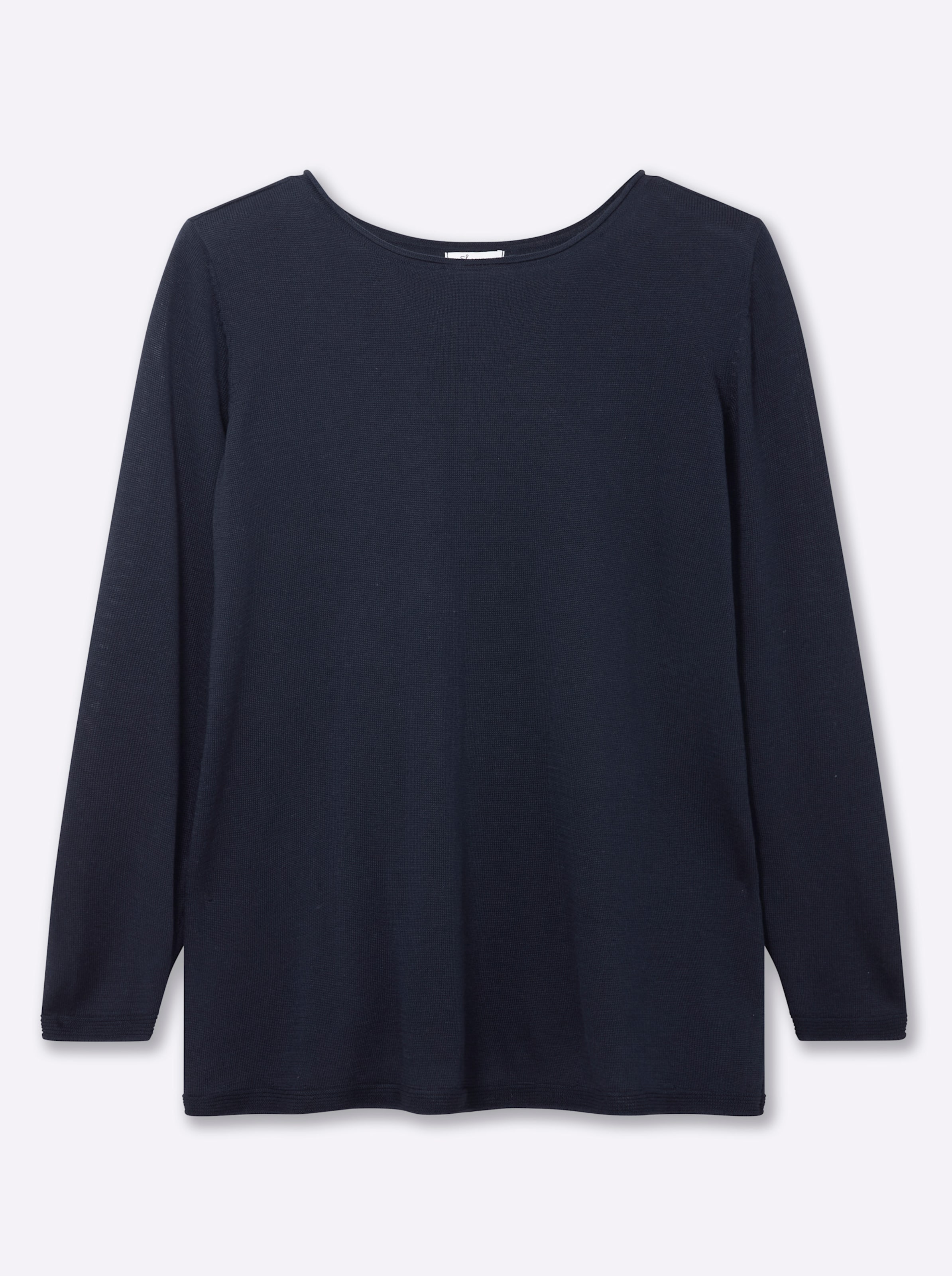 Sheego Damen Tiefblau Longpullover - Bild 3