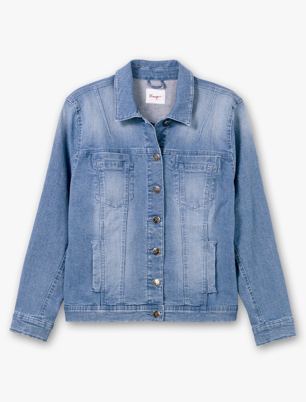 sheego Jeansjacke - light blue-denim