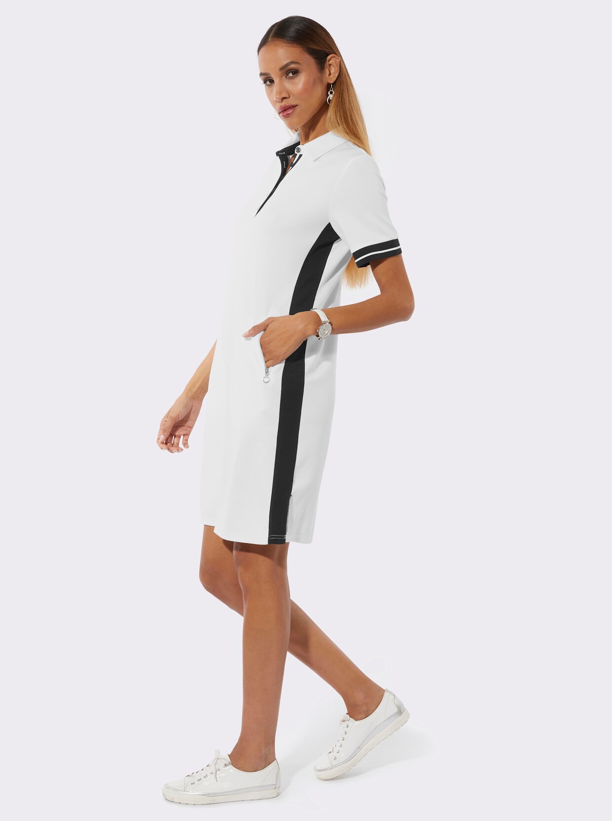 Polokleid - weiß