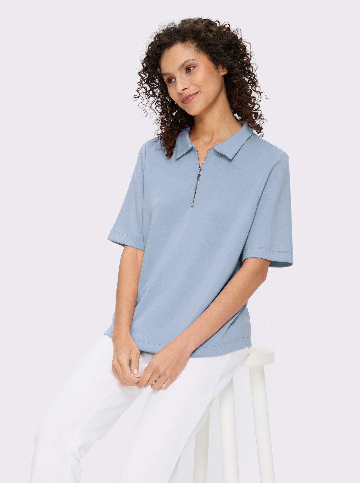 heine Poloshirt - eisblau