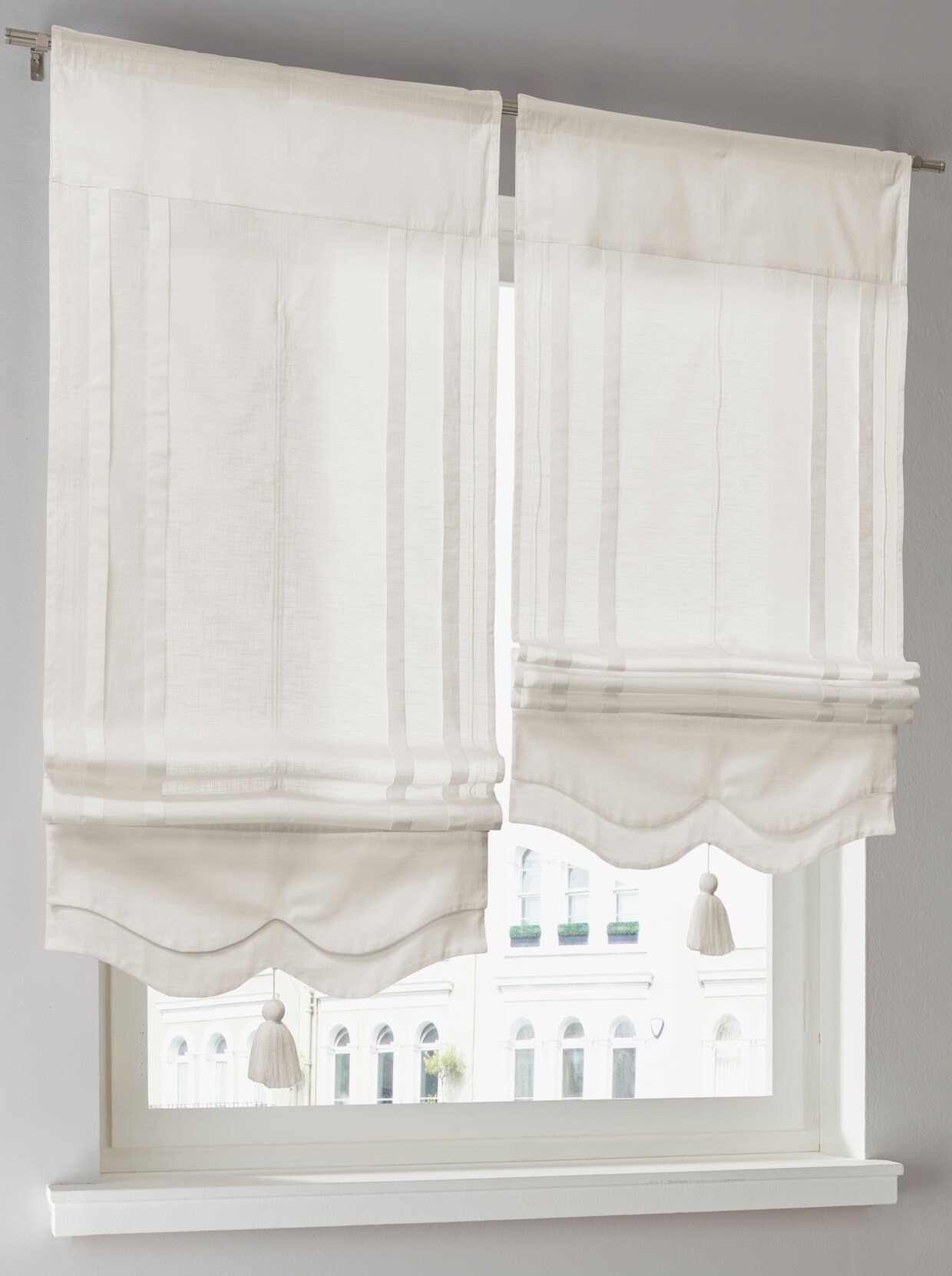 heine home Raffrollo - offwhite