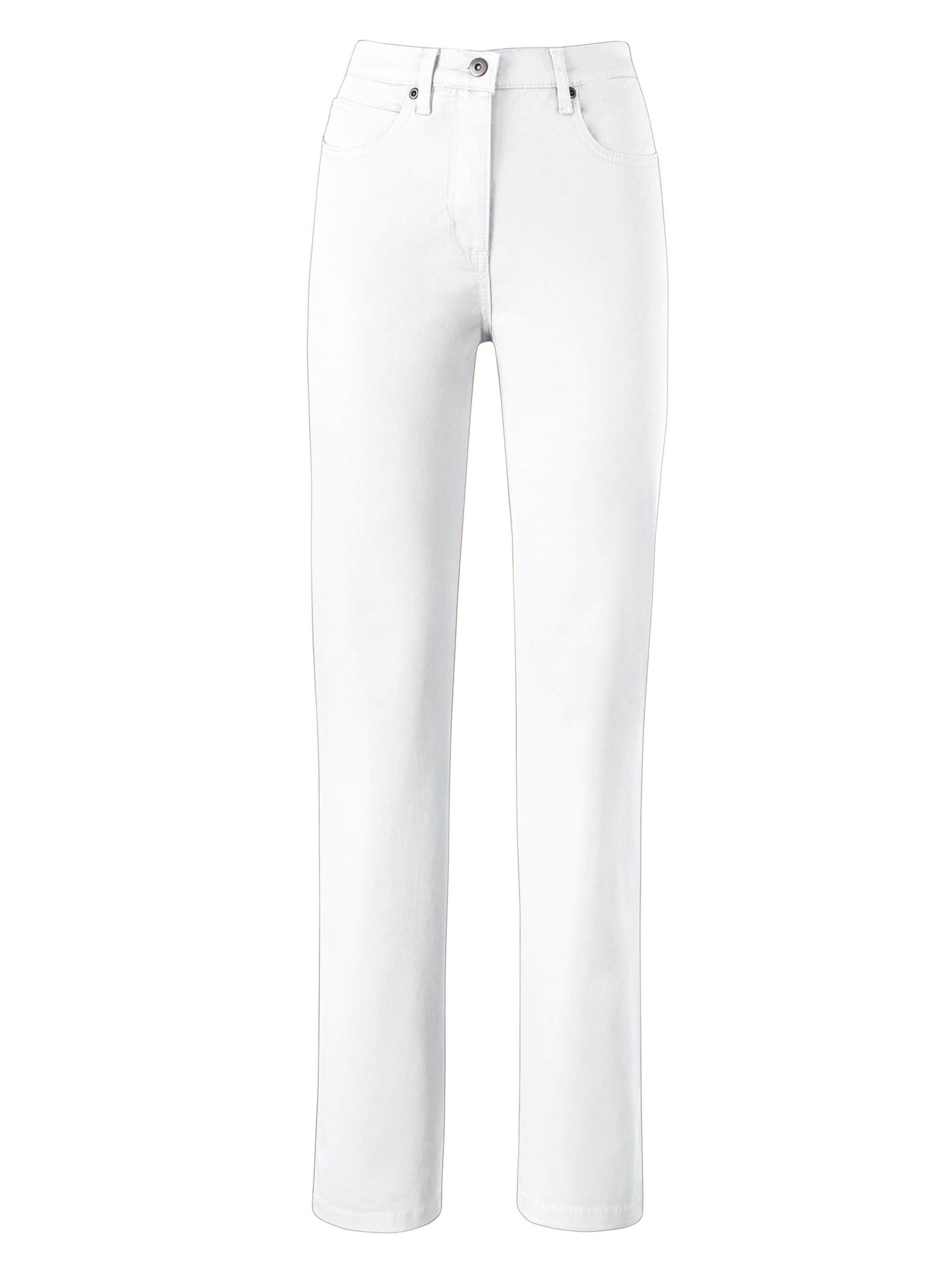 Damenmode Jeans 5-Pocket-Jeans in weiß 