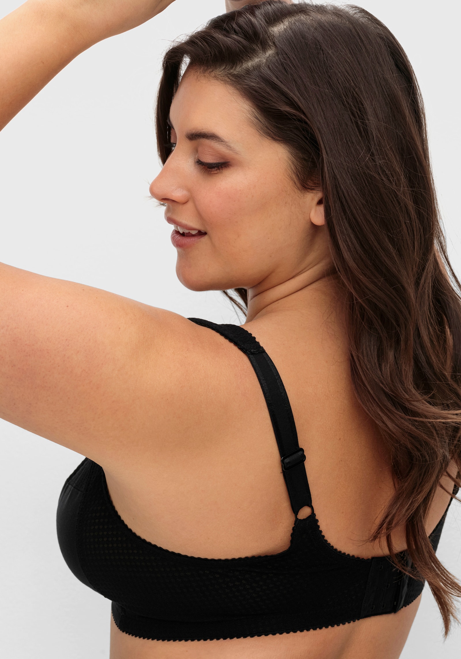 Miss Mary Entlastungs-BH ohne Bügel mit Komfortträgern - schwarz
