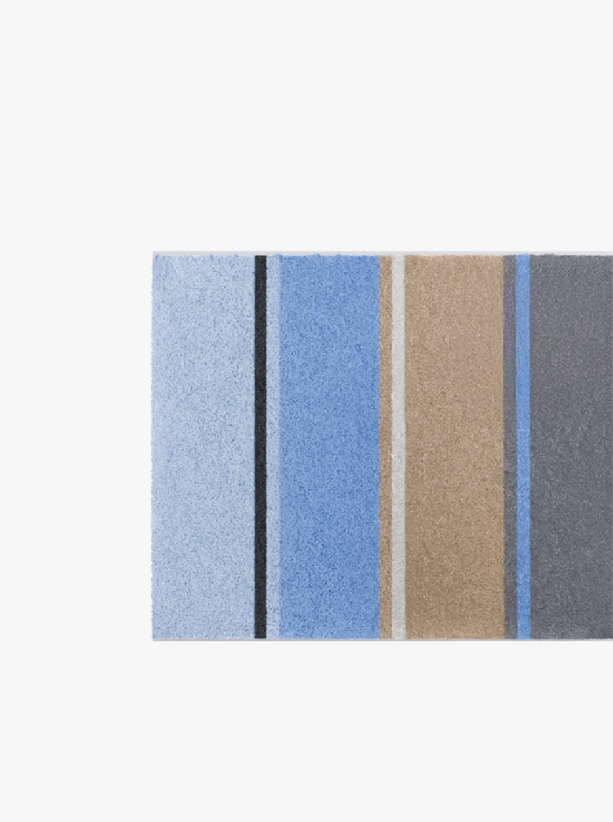 Grund Badematte - blau-taupe