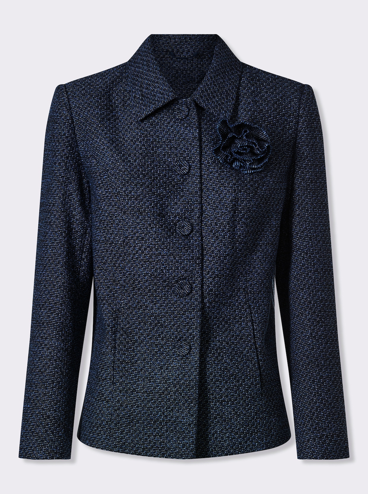 heine Bouclé-Blazer - dunkelblau