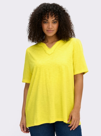 sheego Halbarmshirt - limone