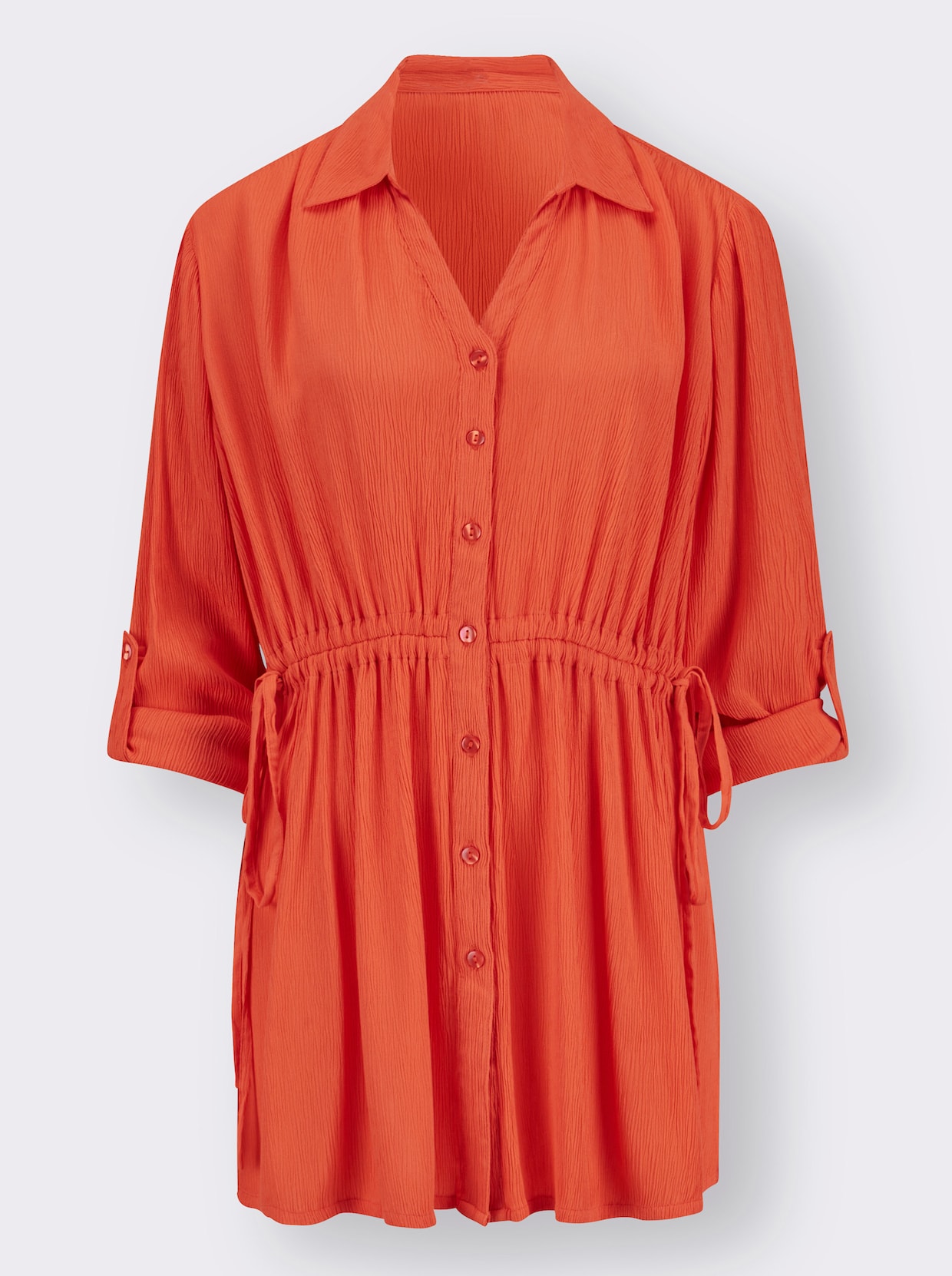 Longline blouse - oranje