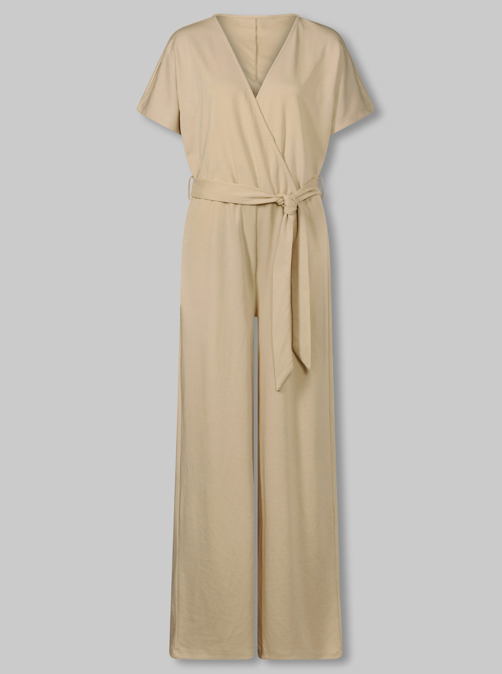 heine Jumpsuit in Wickel-Optik - sand