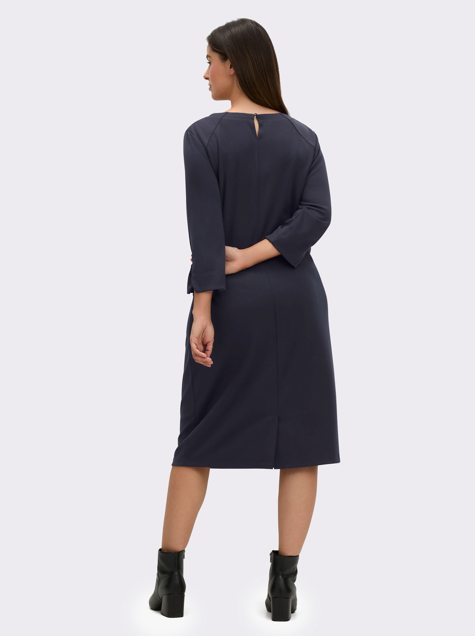 sheego Etuikleid in Milano-Qualität - tiefblau