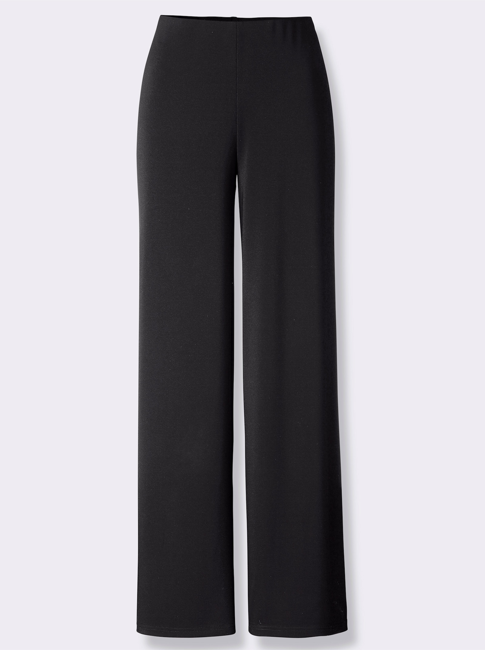 Palazzobroek met elastische band - zwart
