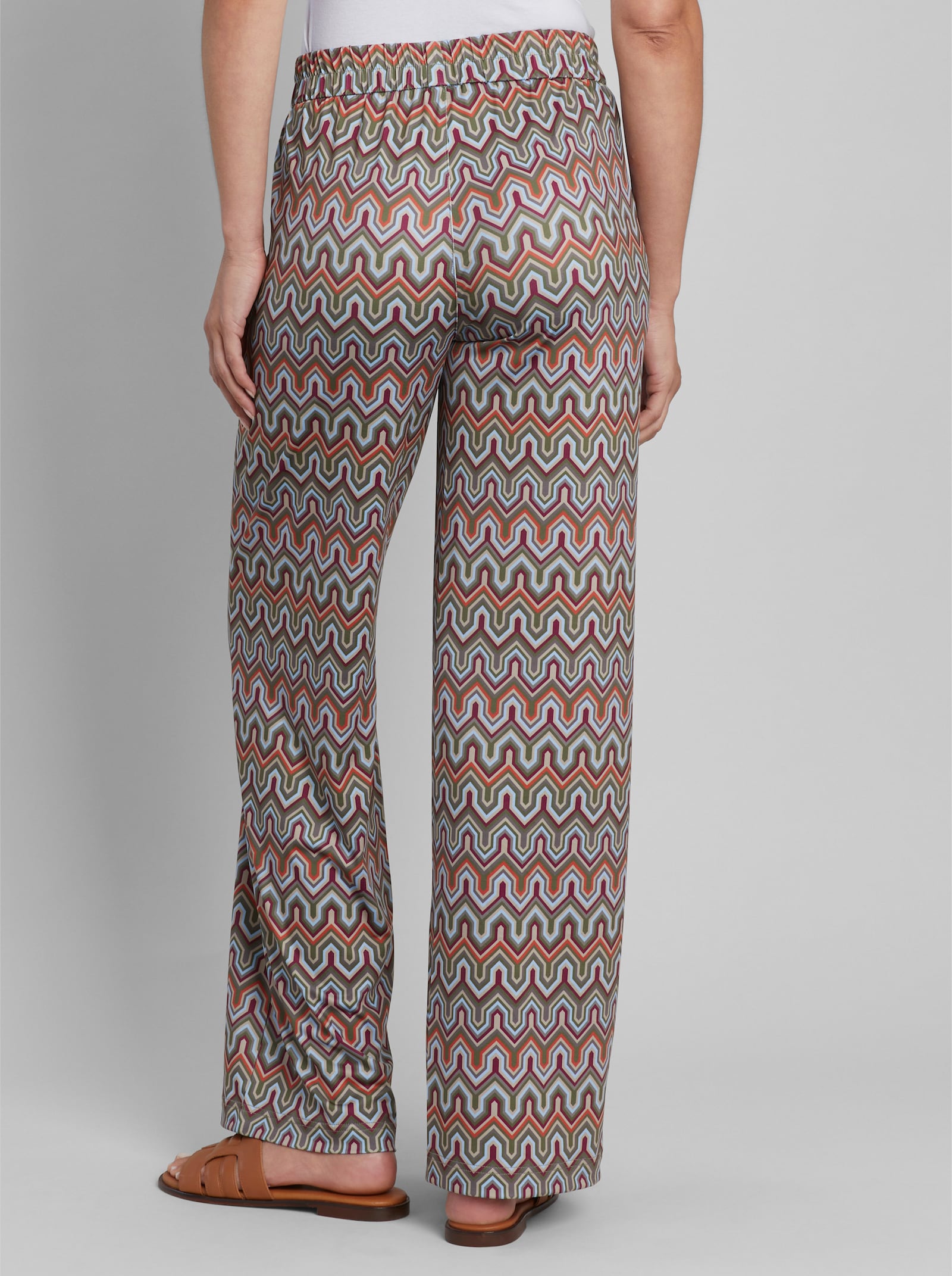 heine Jerseyhose mit Ethno-Muster - beige-terra-bedruckt