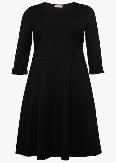 sheego by Joe Browns Cocktailkleid mit Taillenband - schwarz