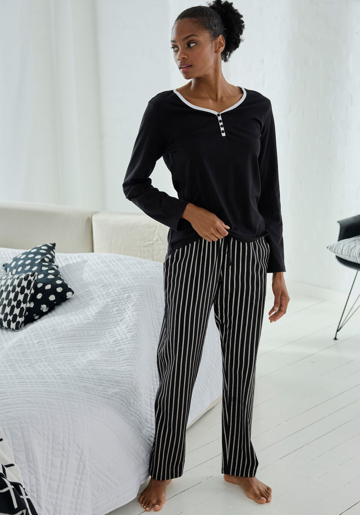 Vivance Dreams Haut de pyjama - noir