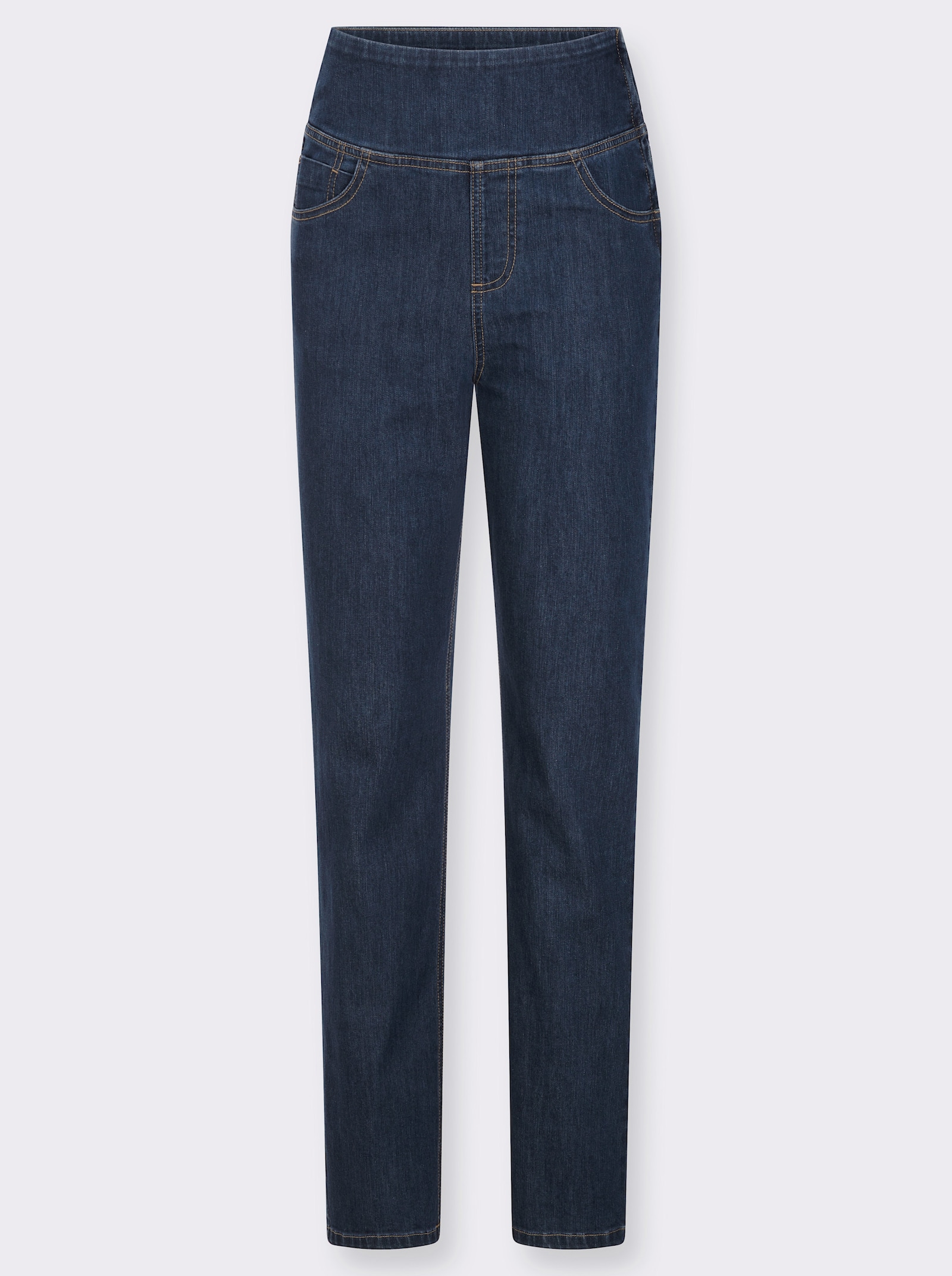 Gerade Jeans mit hohem Bund - dark blue