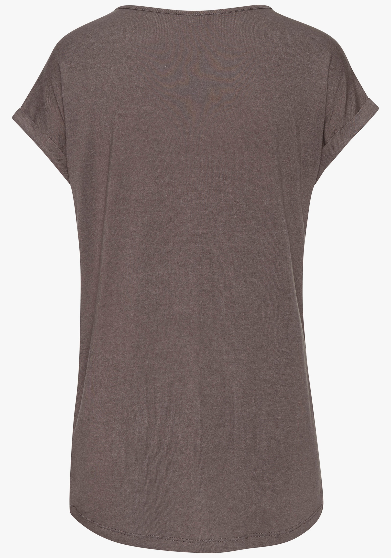 LASCANA Kurzarmshirt - taupe