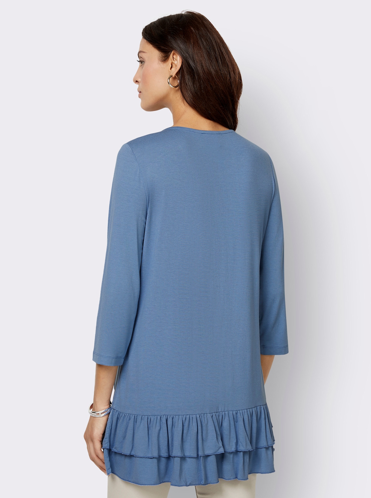 3/4-Arm-Shirt - bleu