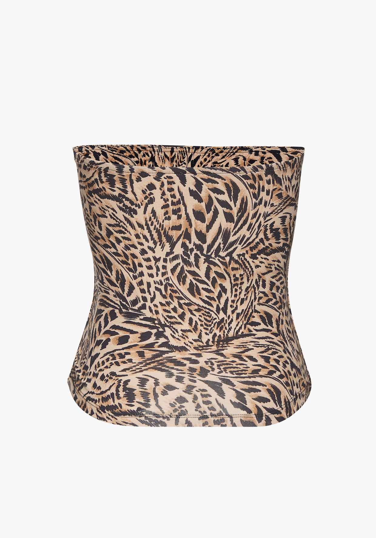 Buffalo Haut bandeau - beige-bleu jean imprimé