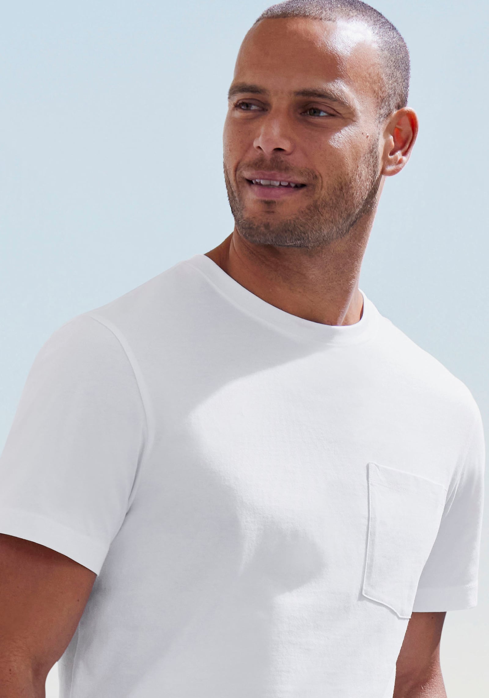 John Devin T-Shirt - anthrazit/weiss