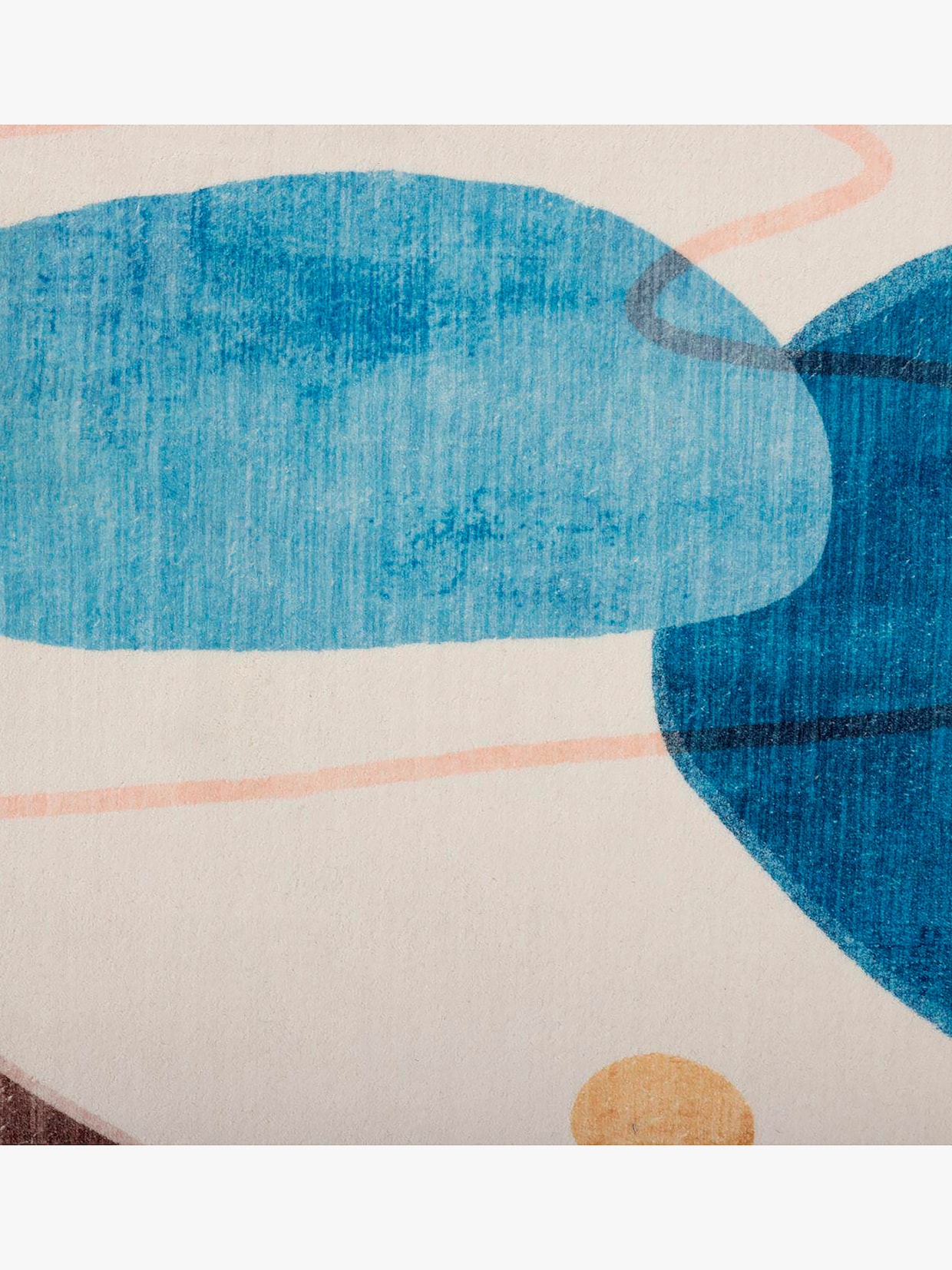 Theko Badematte - natur-blau
