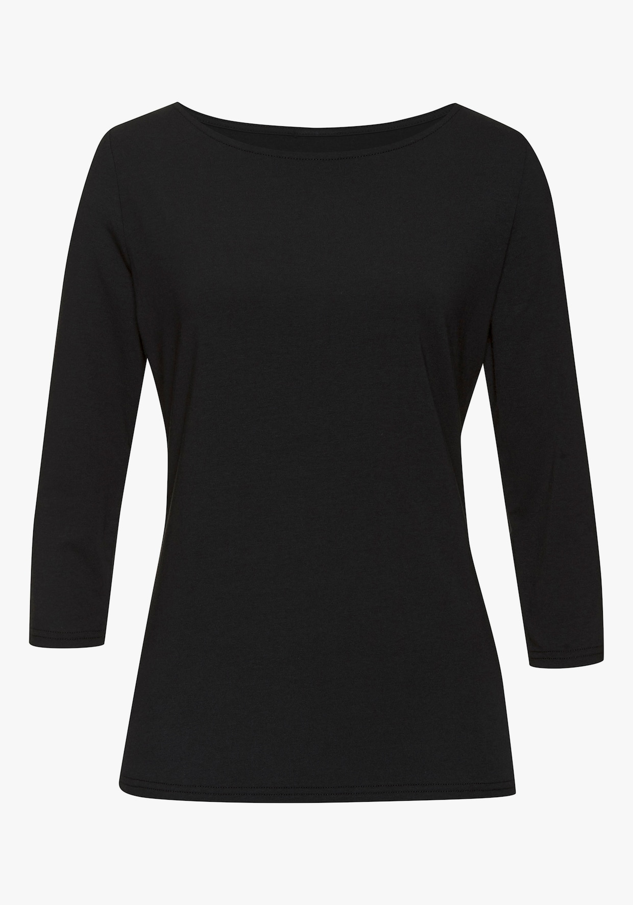 LASCANA Shirt met 3/4-mouw - eucalyptus, zwart