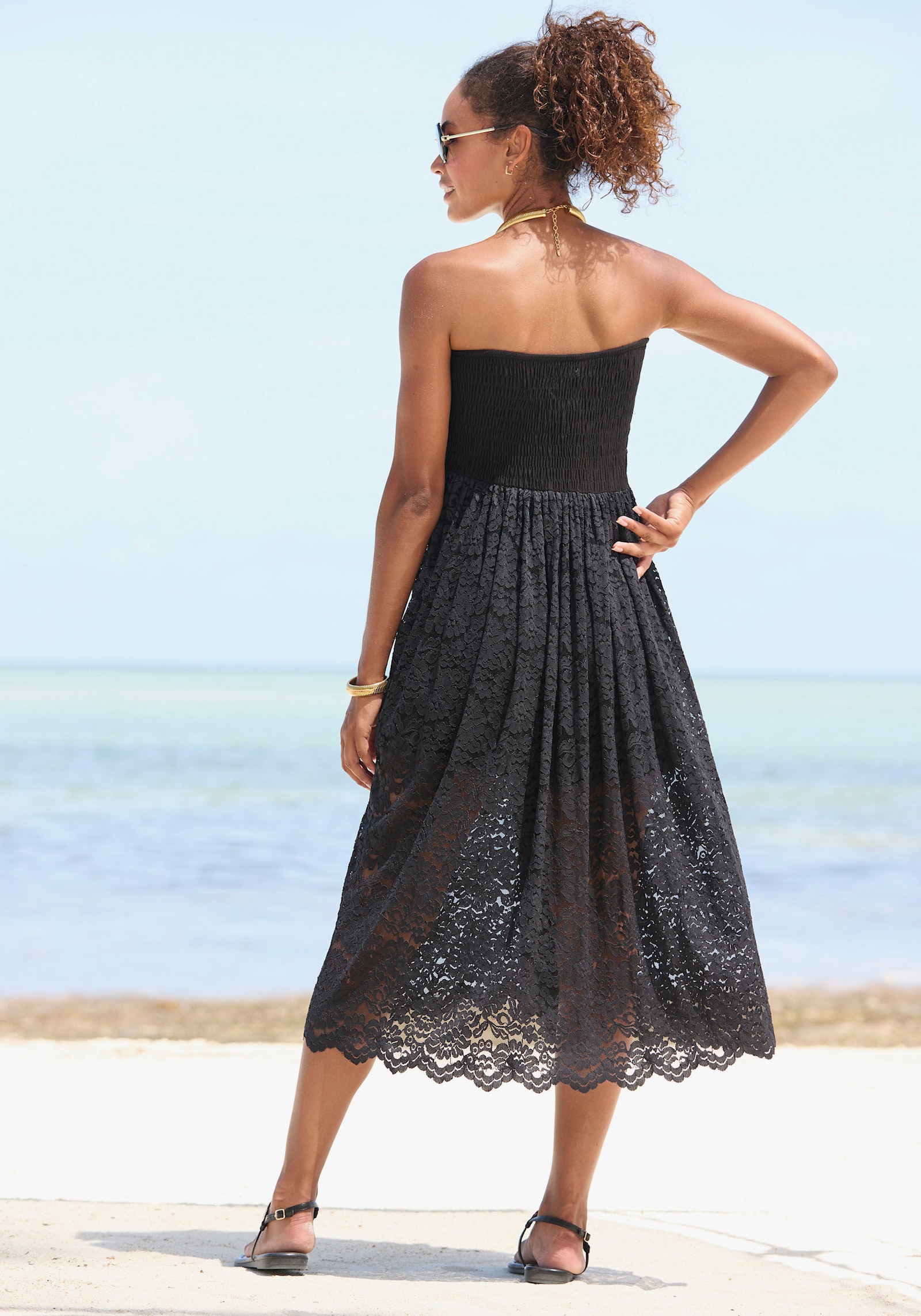 LASCANA 2-in-1-Kleid - schwarz