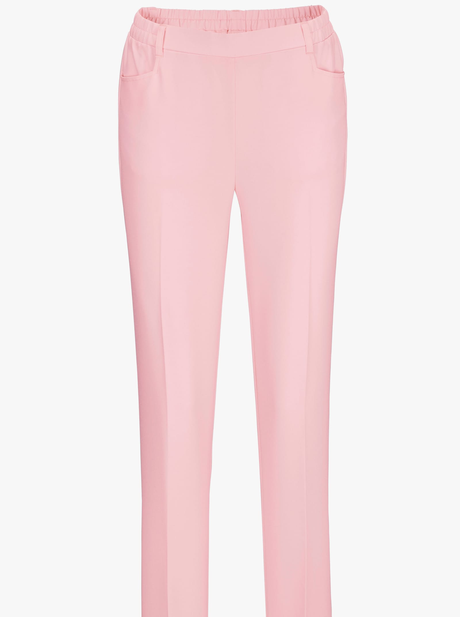 Bügelfaltenhose mit Rundum-Dehnbund - rose