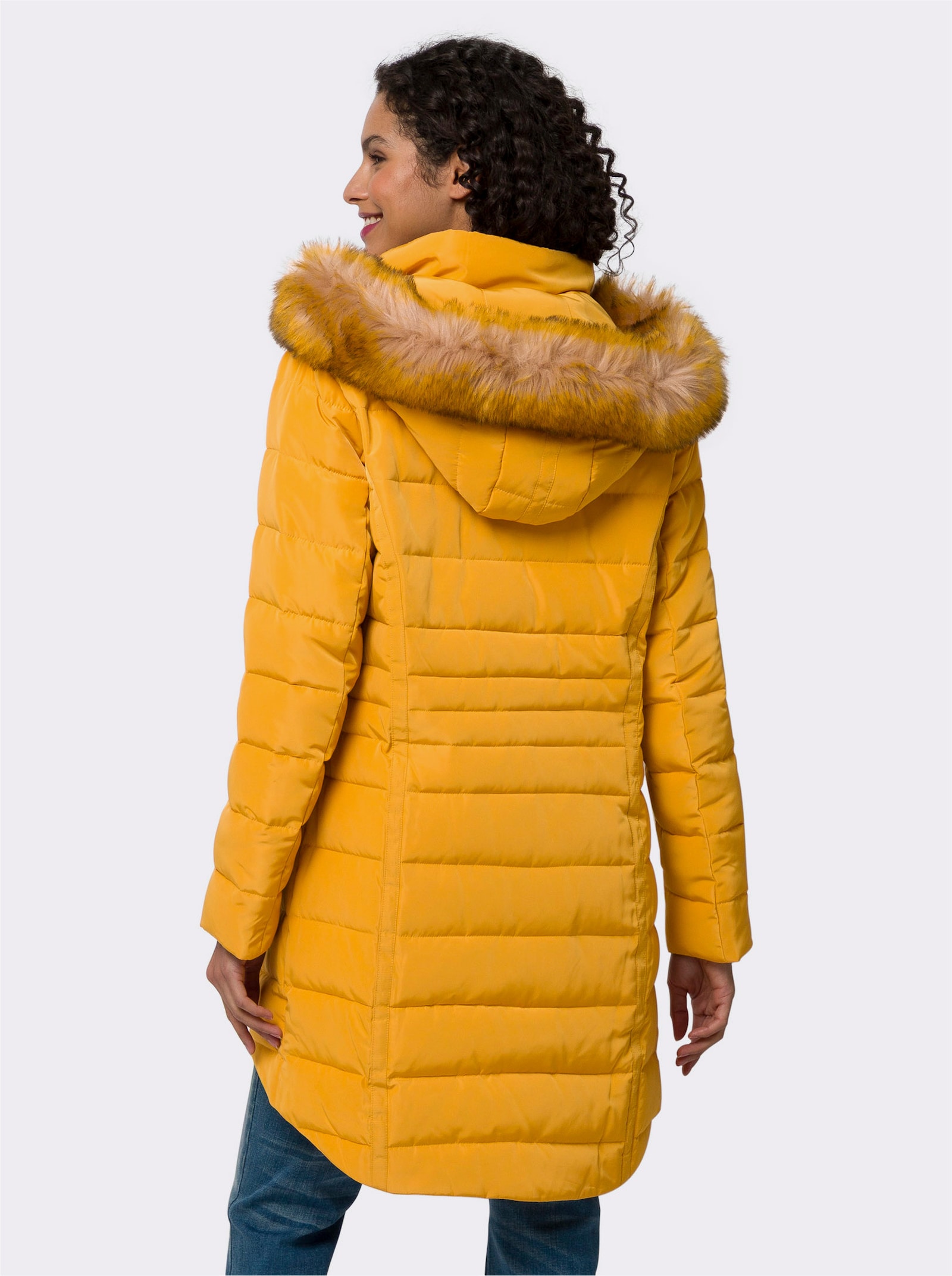 heine Manteau court à capuche - ocre