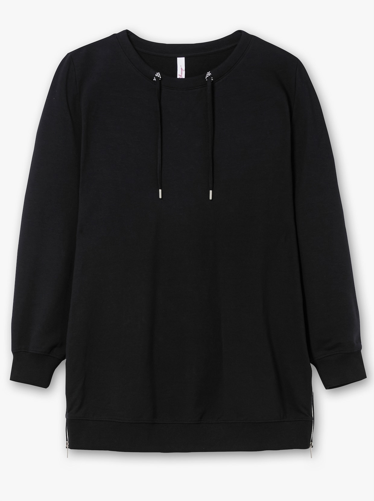 sheego Sweatshirt - schwarz