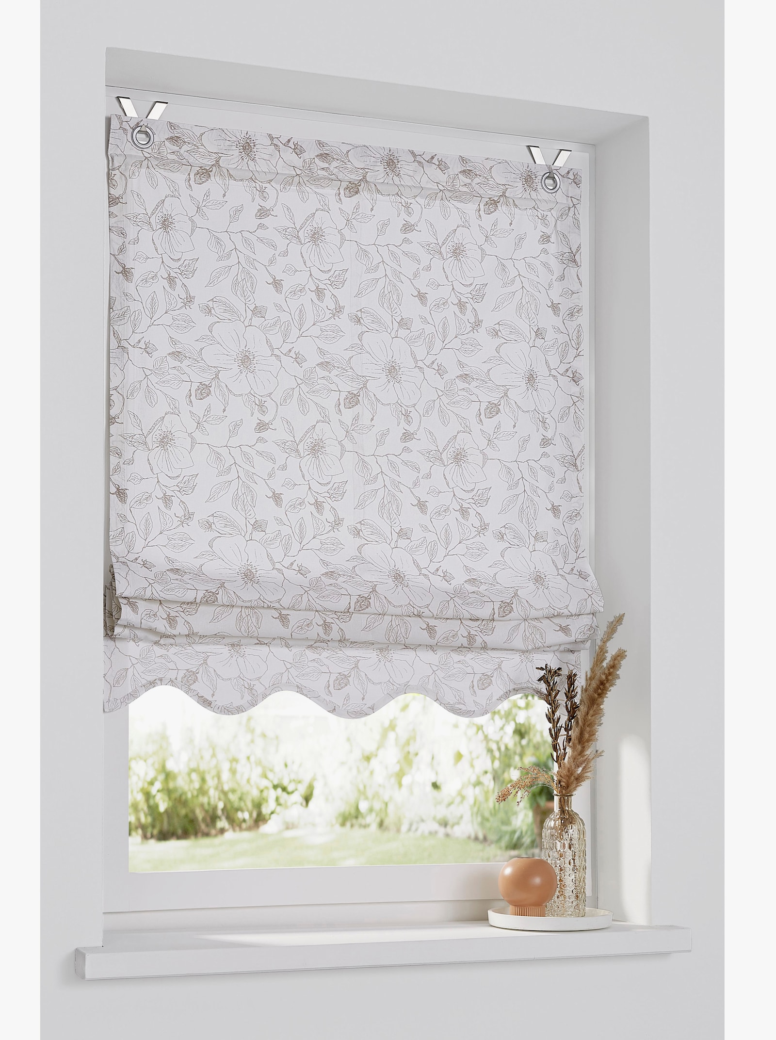 heine home Raffrollo - weiß-natur