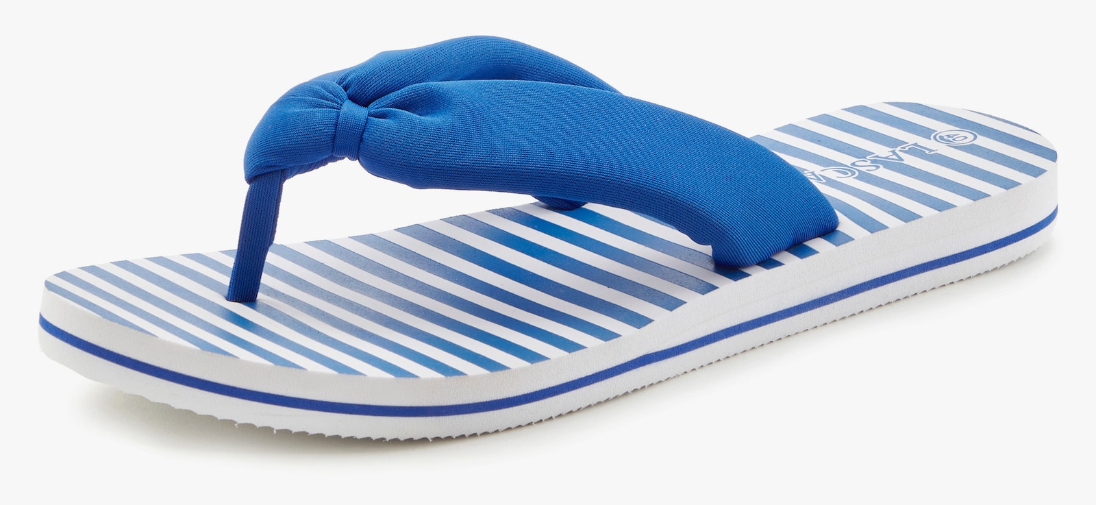 LASCANA Badezehentrenner - blau/weiß