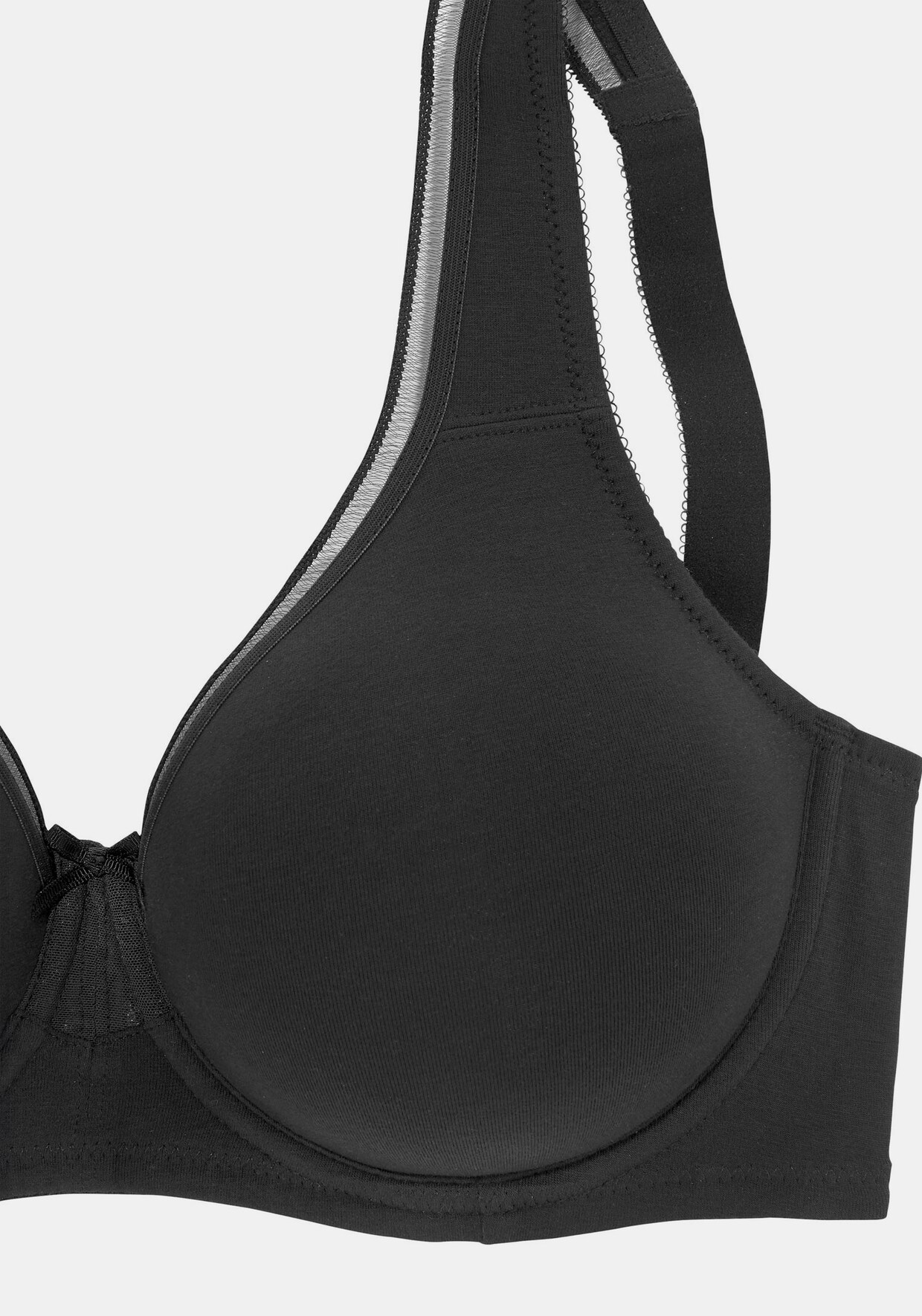 petite fleur Minimizer-beha - zwart+wit