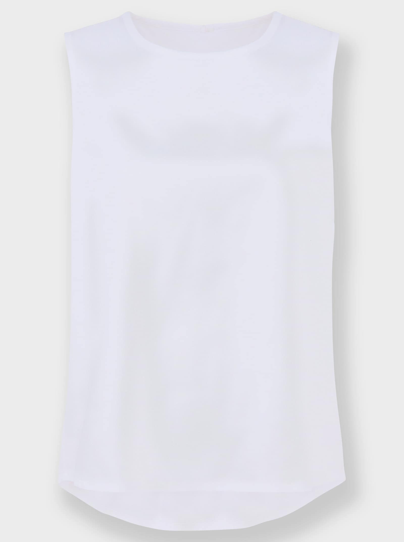 heine Blusentop in A-Linie - weiß
