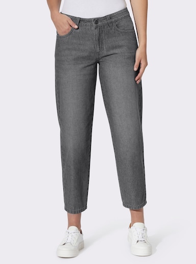 heine 5-Pocket-Jeans in Barrel-Form - stone-grey-denim