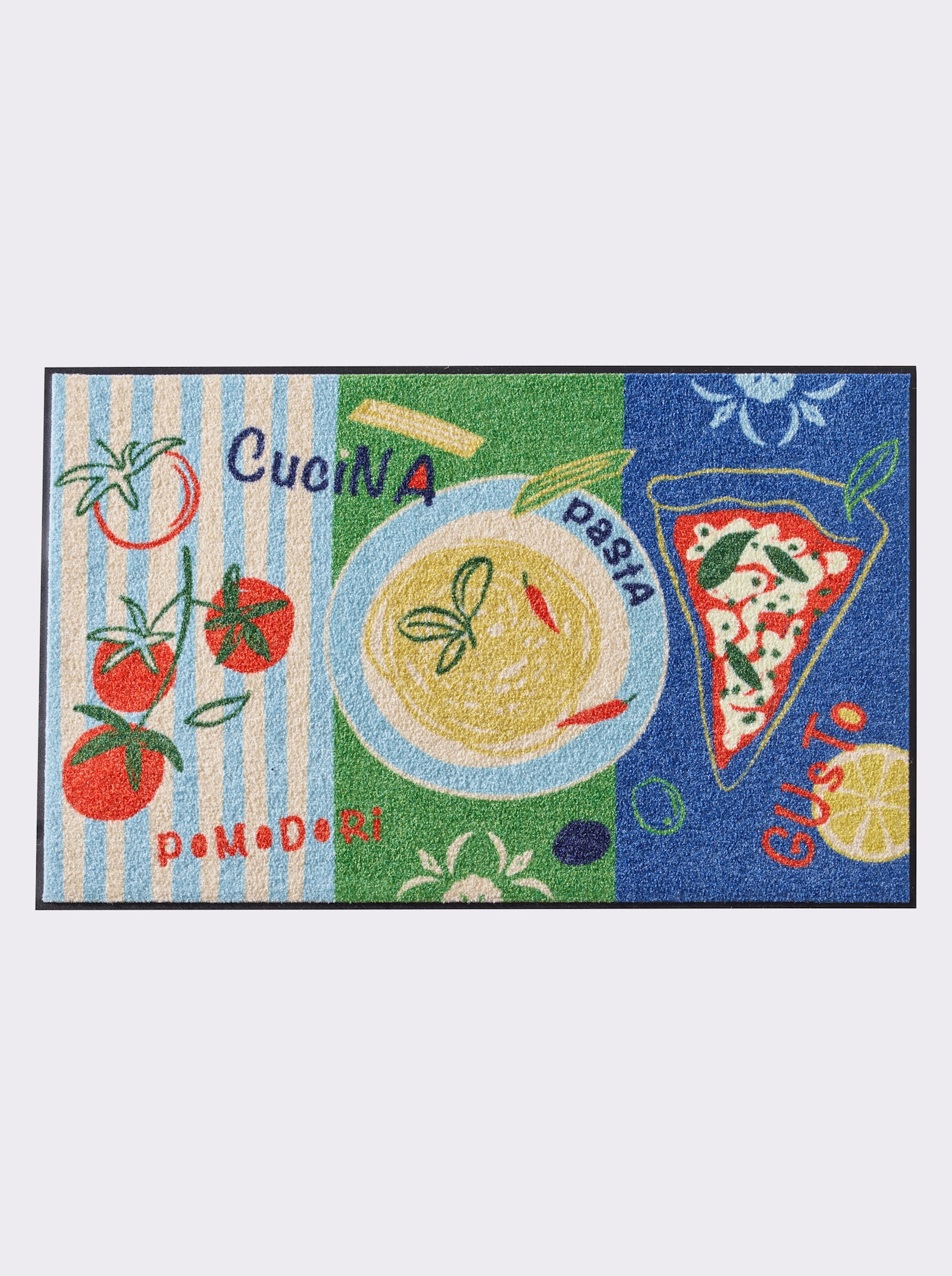 Salonloewe Paillasson - bleu-vert imprimé