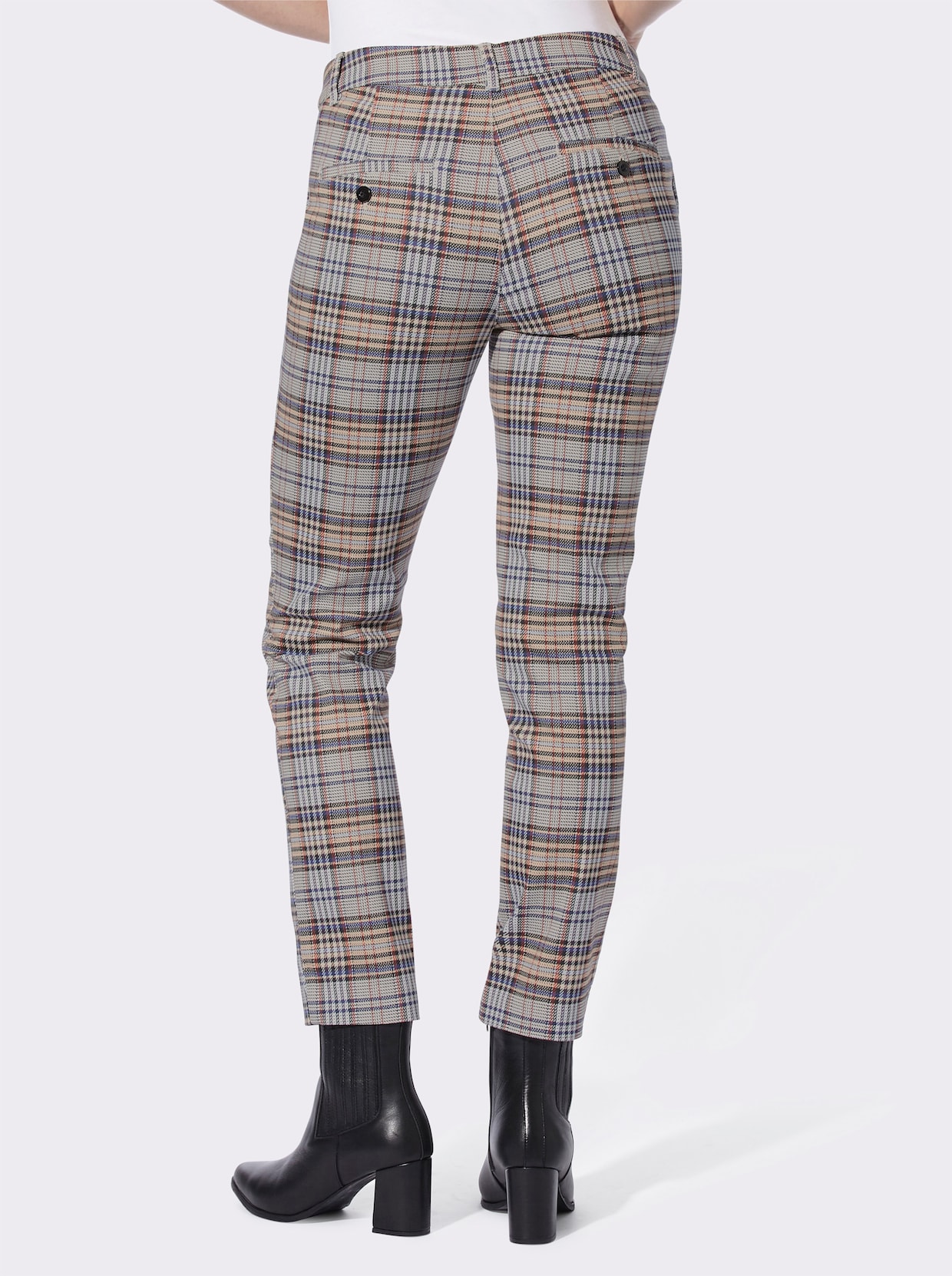 heine Pantalon à carreaux - sable-raisin à carreaux